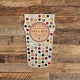 [Beer Wall Art] Dies ist eine einzigartige Dekorationsmethode zur Präsentation von Bierflaschenverschlüssen, die auf dem Oktoberfest oder bei einer Weinprobe gesammelt wurden.