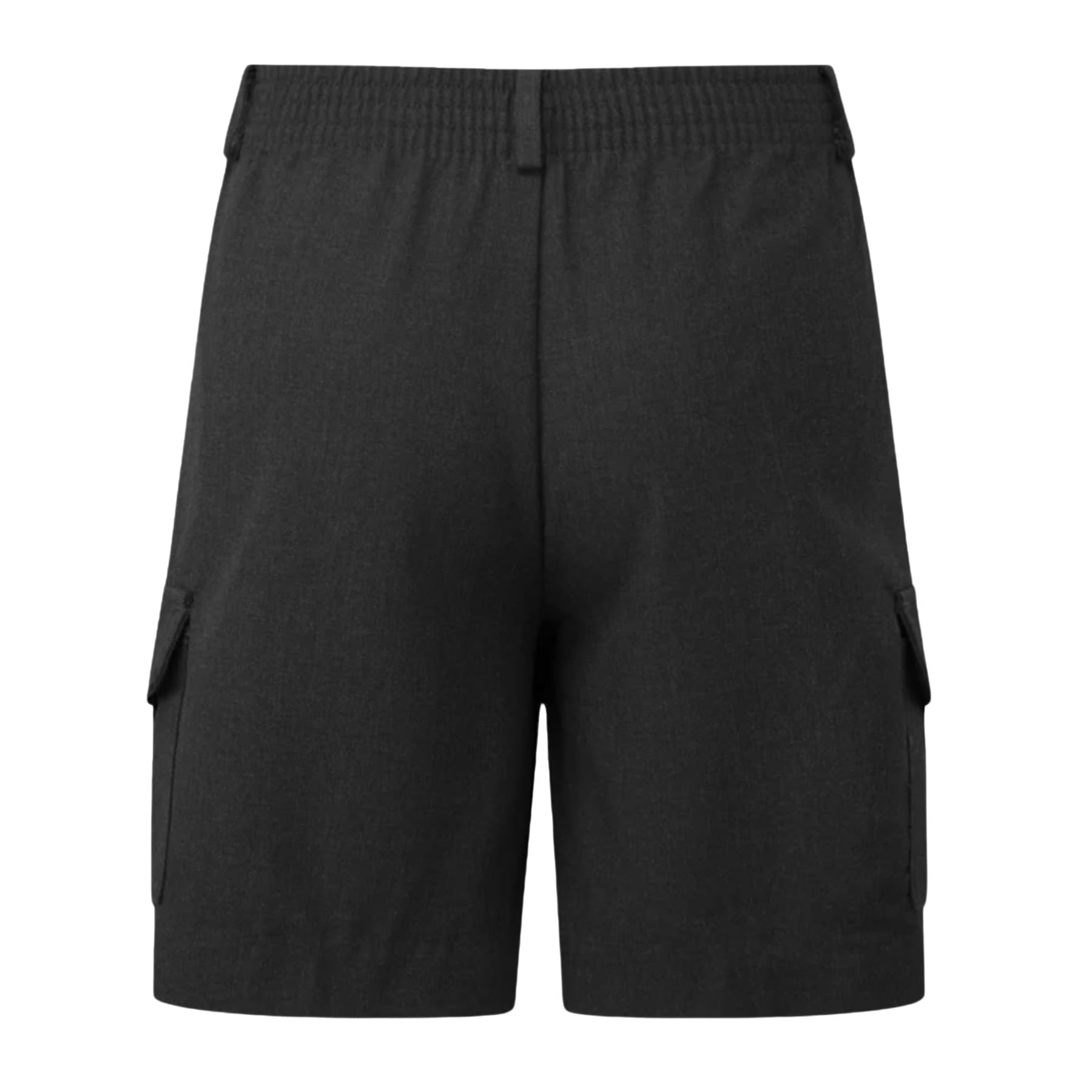 Pantalones cortos escolares cargo para niños, paquete de 2 pantalones cortos de uniforme de cintura ajustable, elegante y práctico, uniforme escolar de verano para edades de 2 a 13