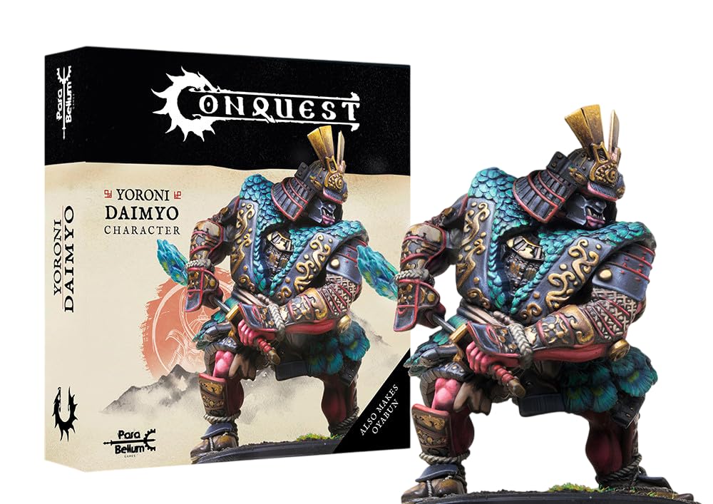 Para Bellum Wholesale Ltd Yoroni Daimyo Miniaturfigur – unbemalt, Dual-Kit mit Oyabun