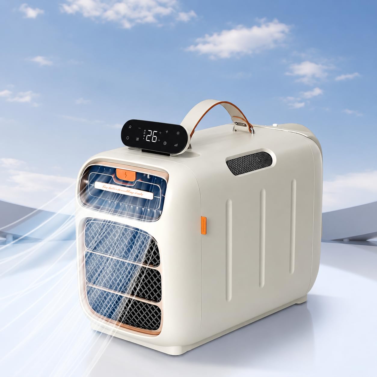 DIUNAOZI Portable Air Conditioner 4800 BTU,Tent Air Conditioner,Fast Cooling,Dehumidifier,Sleep Mode,12H Timer, Remote Control,420W Low Power Camping AC Unit for RV, Van Life, Indoor & Outdoor Use