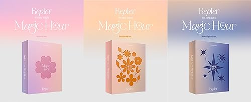 Miniatura 2 de Kep1er Magic Hour 5th Mini Album Contenido+Tarjeta Fotos+Adhesivo+Seguimiento Sellado (Conjunto Estándar (Iluminado por la Luna+Sunkissed+Amado))