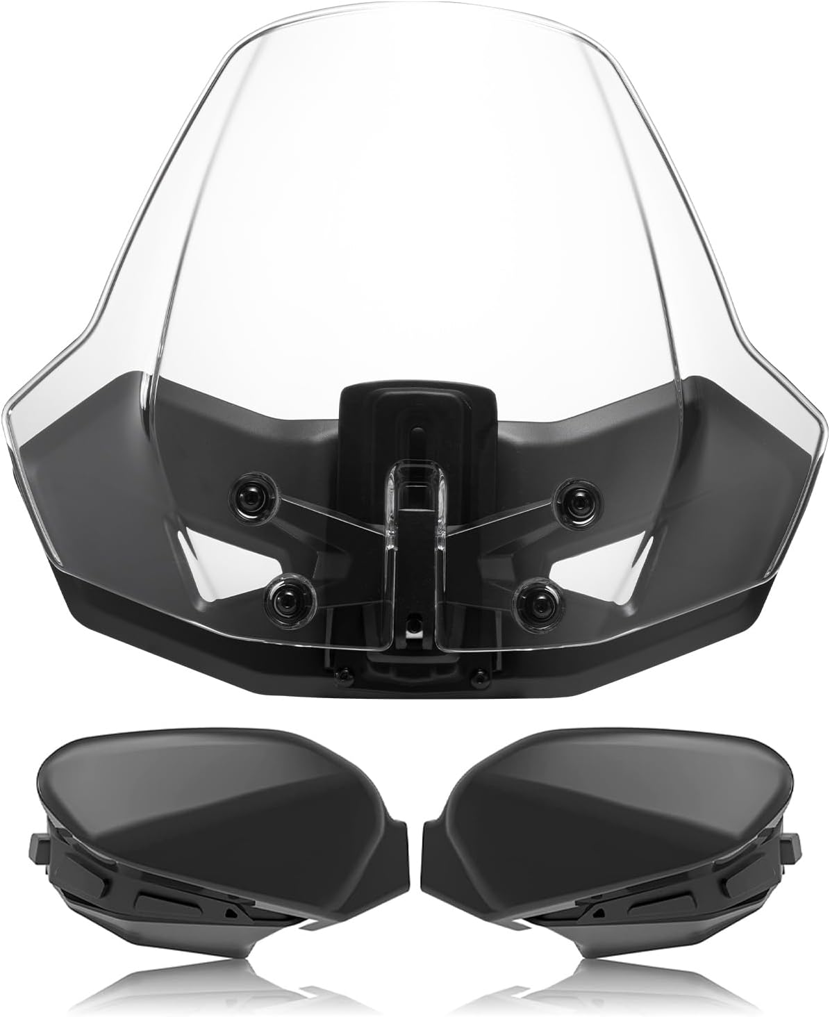 A & UTV PRO Sport Windshield & Wind Deflector Cluster for Can Am Ryker All Models, Adjustable Vented Wind Windscreen, Hand Guard Air Deflector Accessories,Replace OEM # 219401023, 219400771,219400894