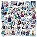 Cartoon Frozen Pegatinas Tomicy 100PCS Frozen Equipaje Piano Coche Bicicleta Graffiti Pegatina Impermeable para Monopatines de Guitarra de Computadora para Coche