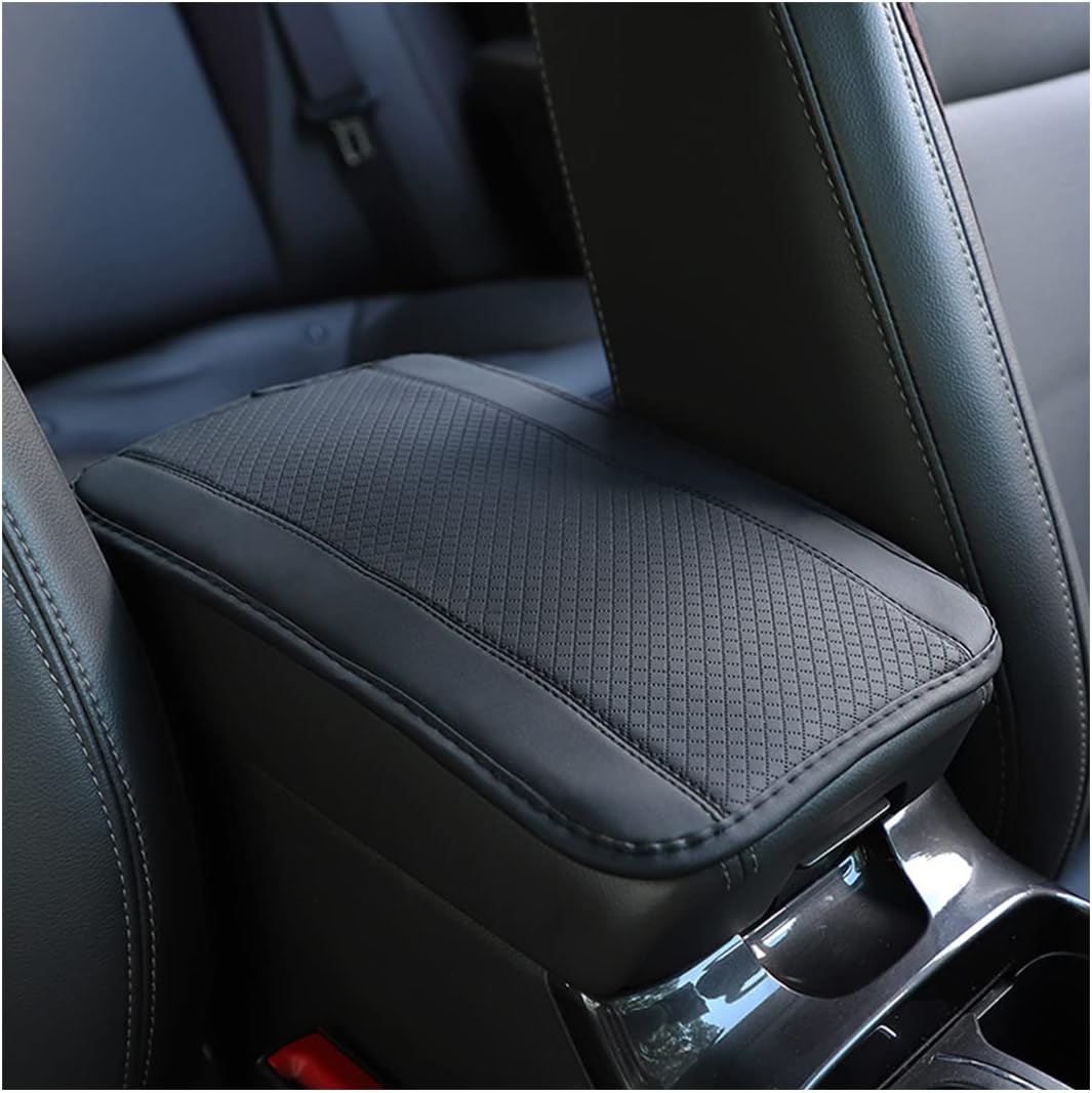 Ziciner Car Center Console Armrest Pad, 12.6X 7.2 Inch PU Leather Waterproof Auto