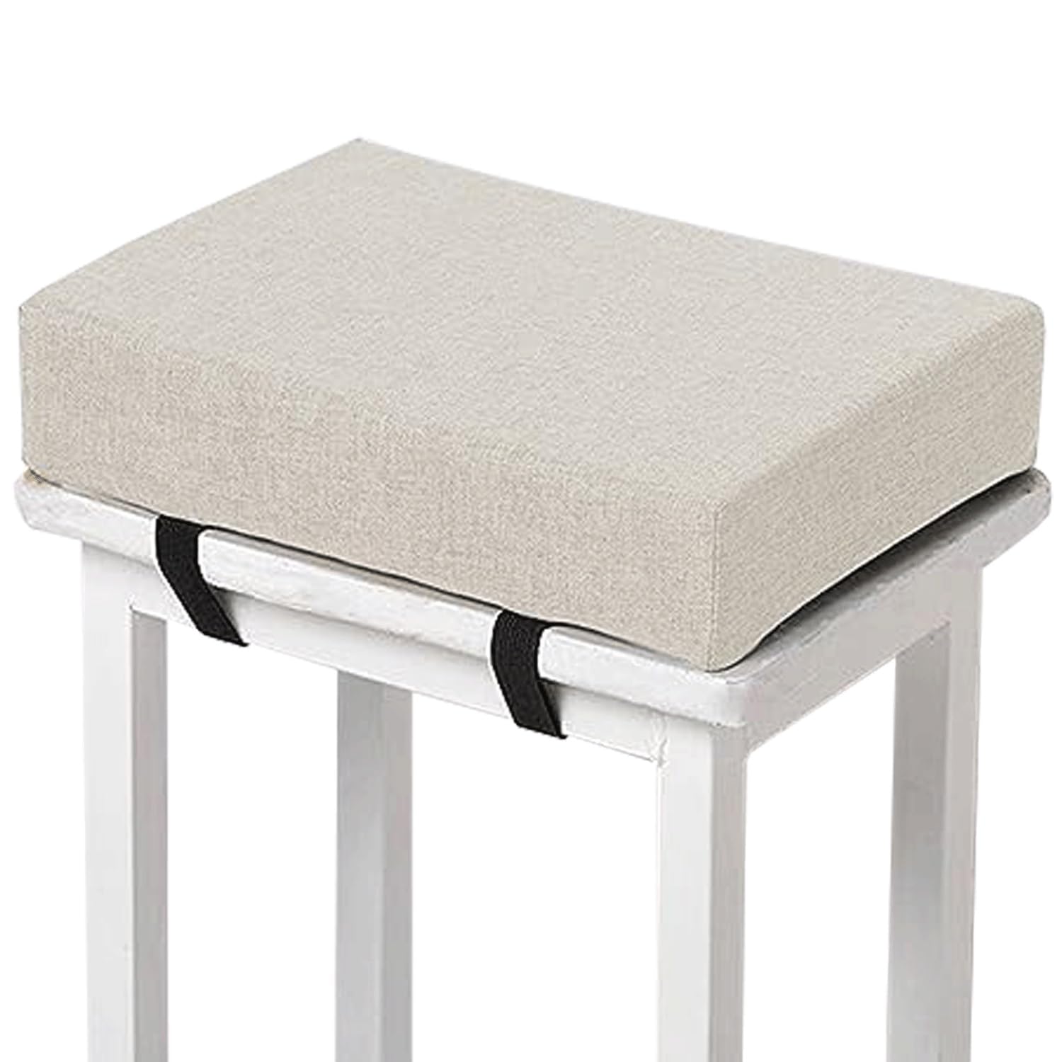 Memory Foam square Seat Cushion3/ 5/8cm thick,35/40/45/50cm rectangular Stool Cushion,Anti - Slip, Seat Cushion seat pads dining chairs with Removable Cover for Kitchen Bar Chairs(H5,1pc 24x34x5cm)