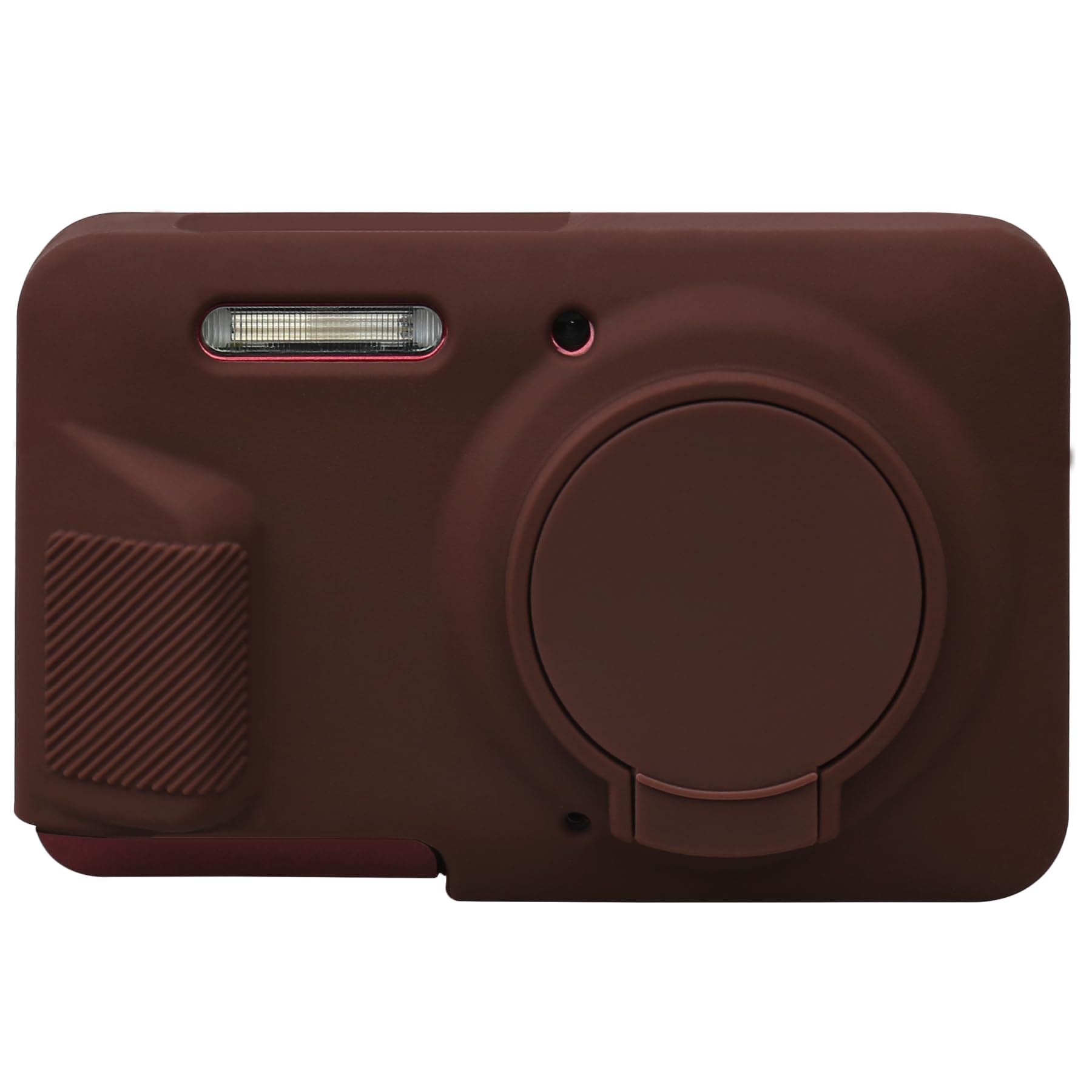 Elonbo Soft Silicone Case for Kodak PIXPRO FZ55 Digital Camera, Kodak FZ55 Vlogging Camera Rubber Protective Cover, Anti-Scratch Skin Sleeve with Detachable Lens Cover, Coffee Color-picture-15
