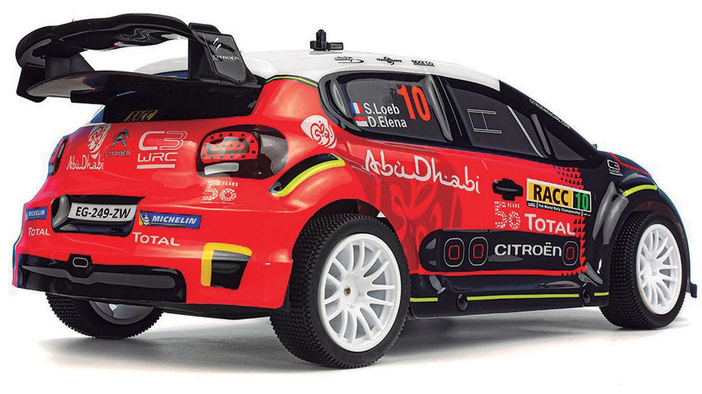 Ninco - NincoRacers Citroën C3 WRC Oficial del Campeonato Mundial de Rallyes. Escala 1/10. Coche teledirigido. 2.4GHz Color: Rojo y Negro. Medidas: 42 cm x 13,5 cm x 20 cm (NH93150)