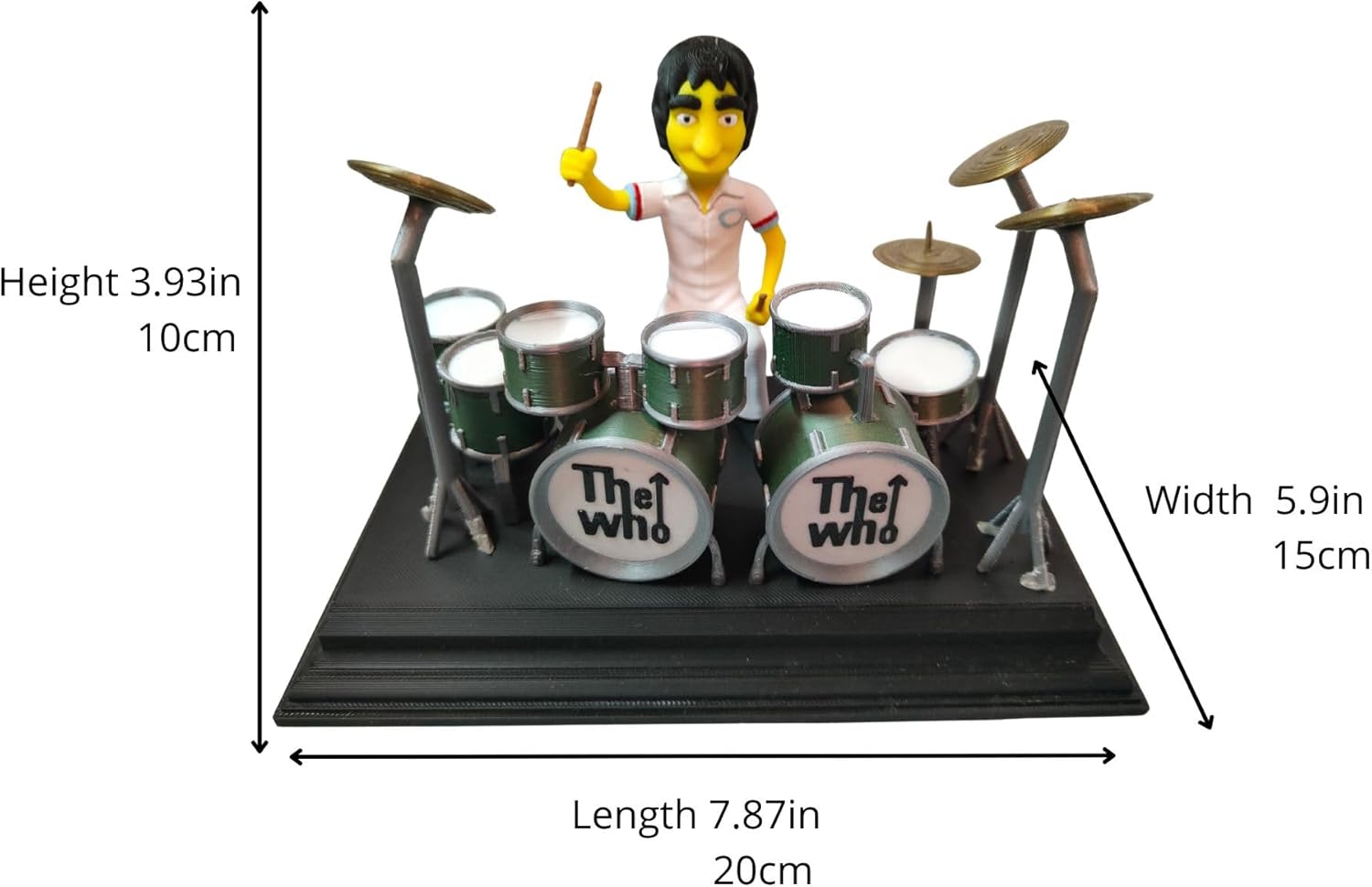 Keith Moon tv in 3.93 inch Tall in Full Color