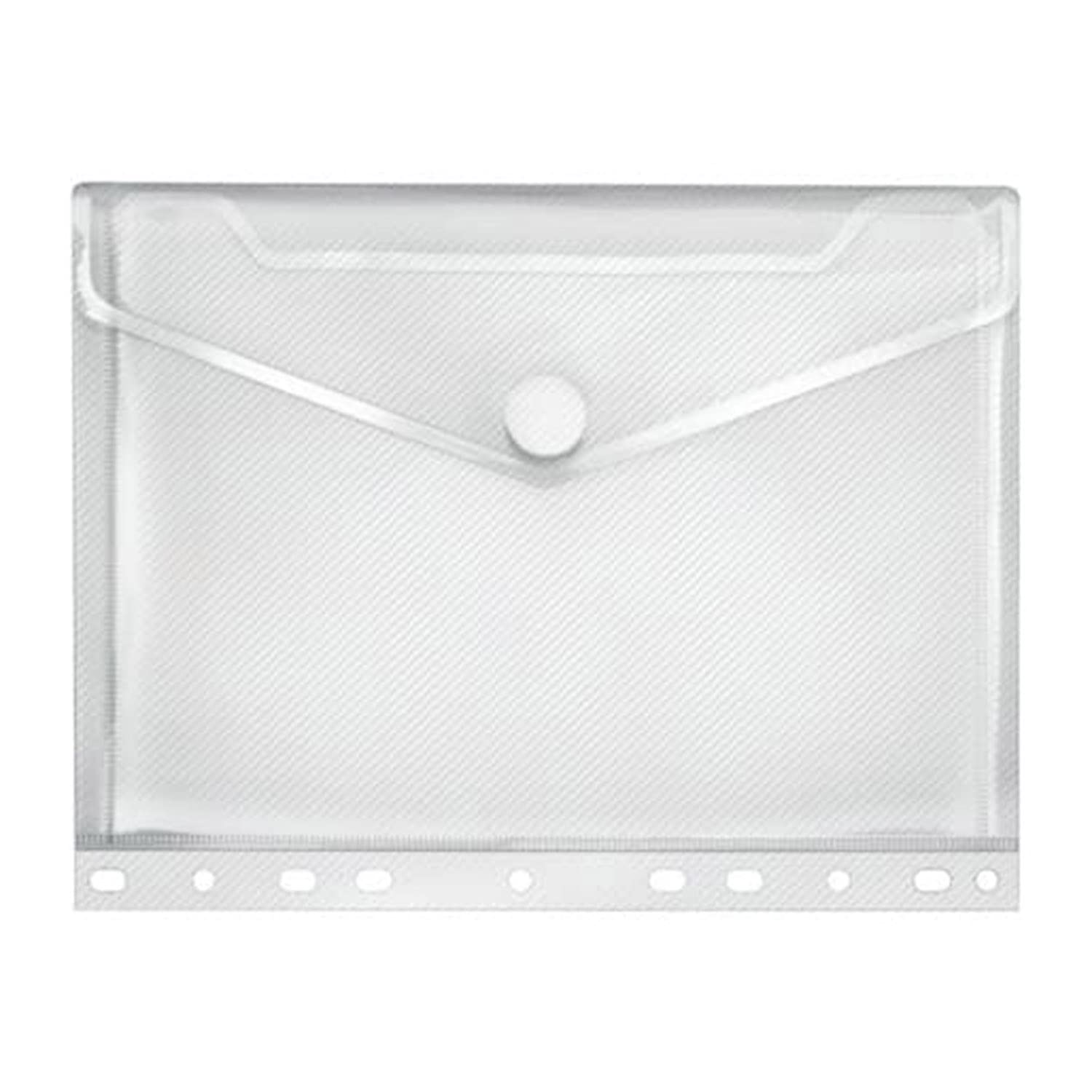 VELOFLEX A534210 Document Wallet Crystal, Pack of 10, DIN A4, Document Wallet with Velcro Fastening, Polypropylene, Transparent - Image 2