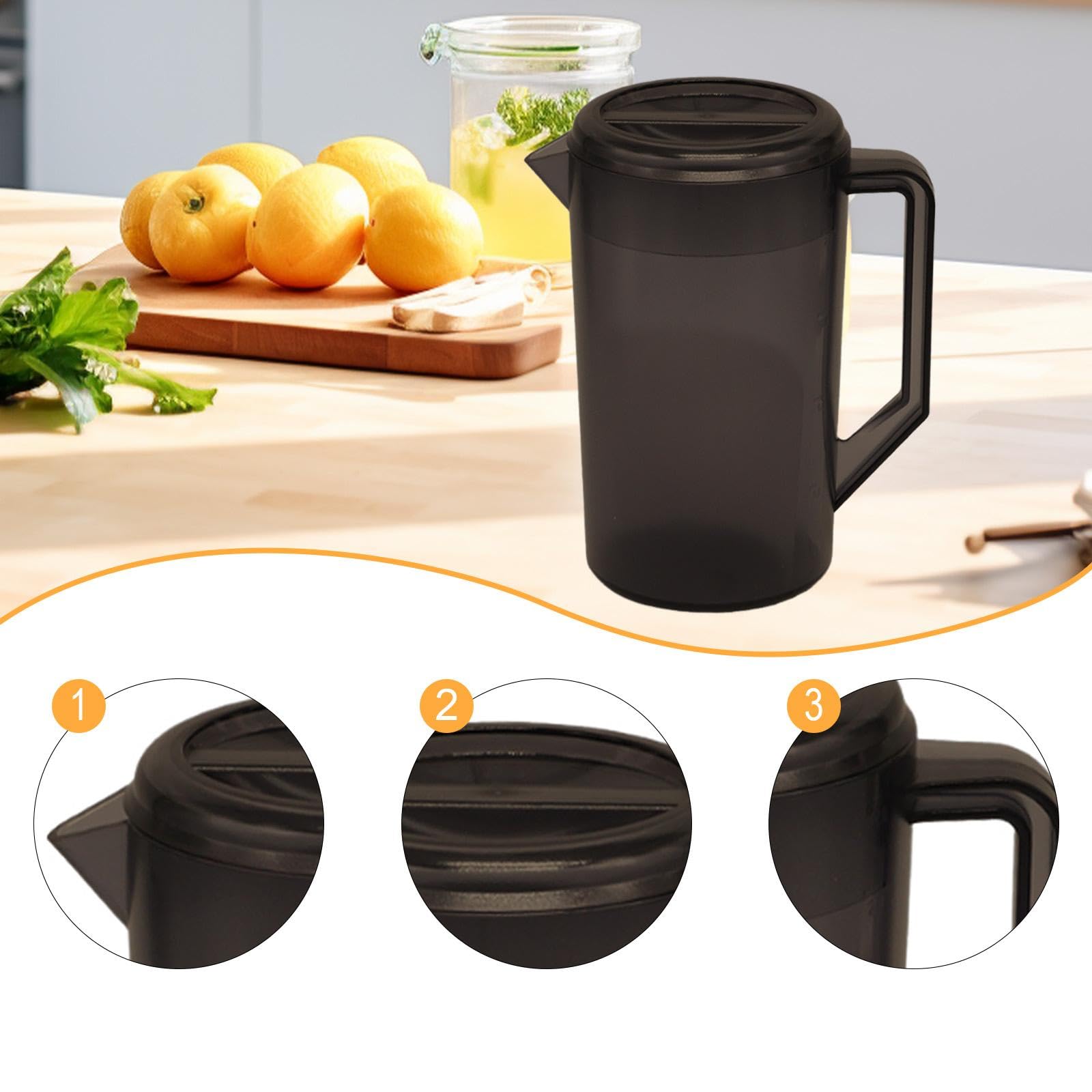 Dispensador de Bebidas, Jarra portátil para Uso en Cocina y Barbacoa, MarrÓn, Individual