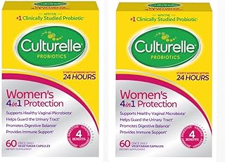 Women’s Healthy Balance Daily Probiotics for Women - Supports Digestive, Vaginal and Immune Health, Occasional Diarrhea, Gas & Bloating - Non-GMO 60ct (2 -Pack) (2)