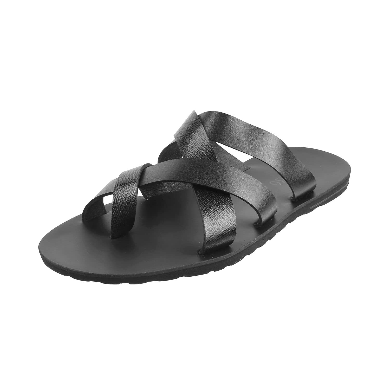 Metro Men Cross Strap Slipper (16-815)