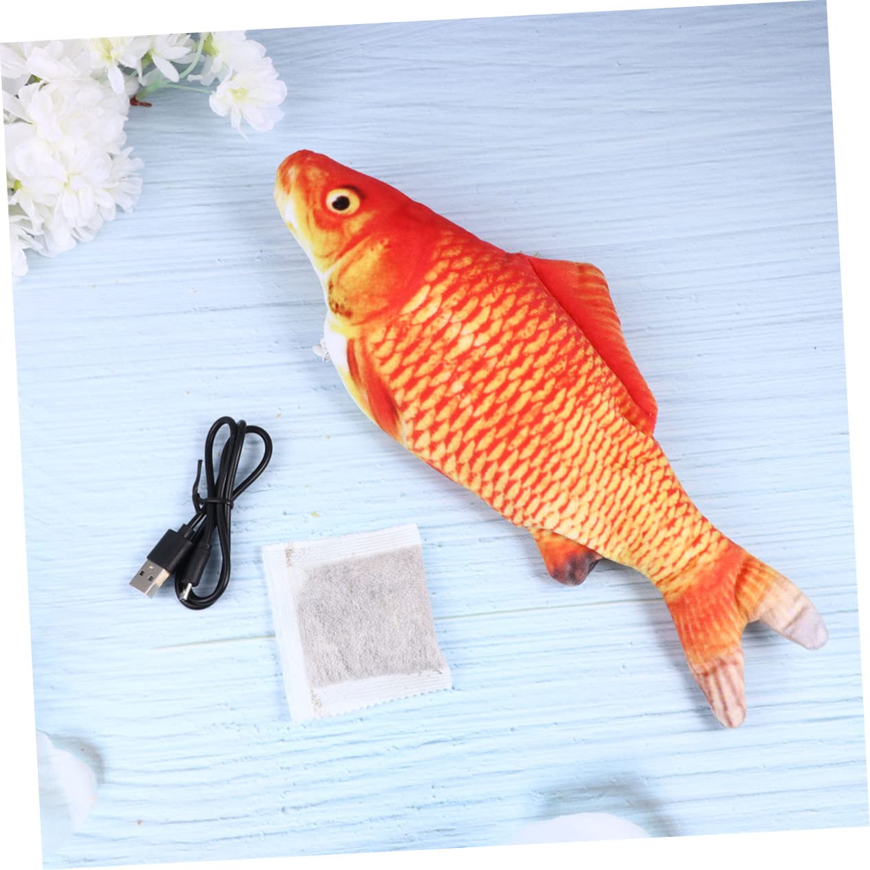Ipetboom Lot De 3 Jouets Amusants pour Chats Poisson Électrique Interactif Jouet Réaliste pour Chatons Apparence De Poisson pour Occuper Les Chats
