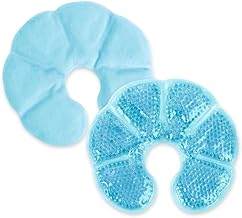 NEWGO Lot de 2 grands coussinets rafraîchissants 3 en 1 pour l'allaitement, compresses d'allaitement, coussinets de refroidissement et coussin chauffant pour la poitrine, thérapie de la poitrine,