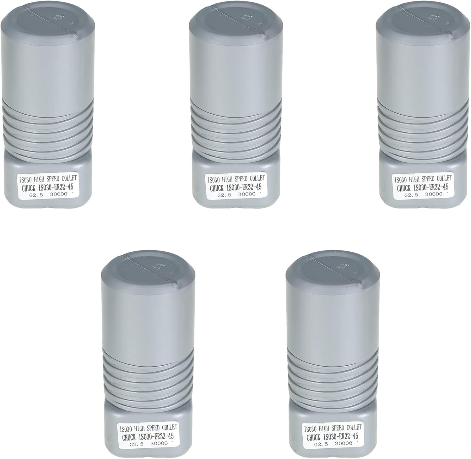 5Pcs ISO30 ER32-45L Chuck Tool Holder, G2.5 30000RPM CNC Tool Holder Balance Collet Chuck Fit for CNC Engraving Machine and Milling Lathe Tool