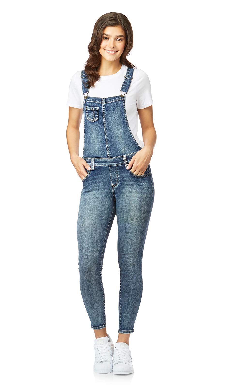 WallFlower womens Juniors Instasoft Casual Denim Overalls Overalls (pack of 1)