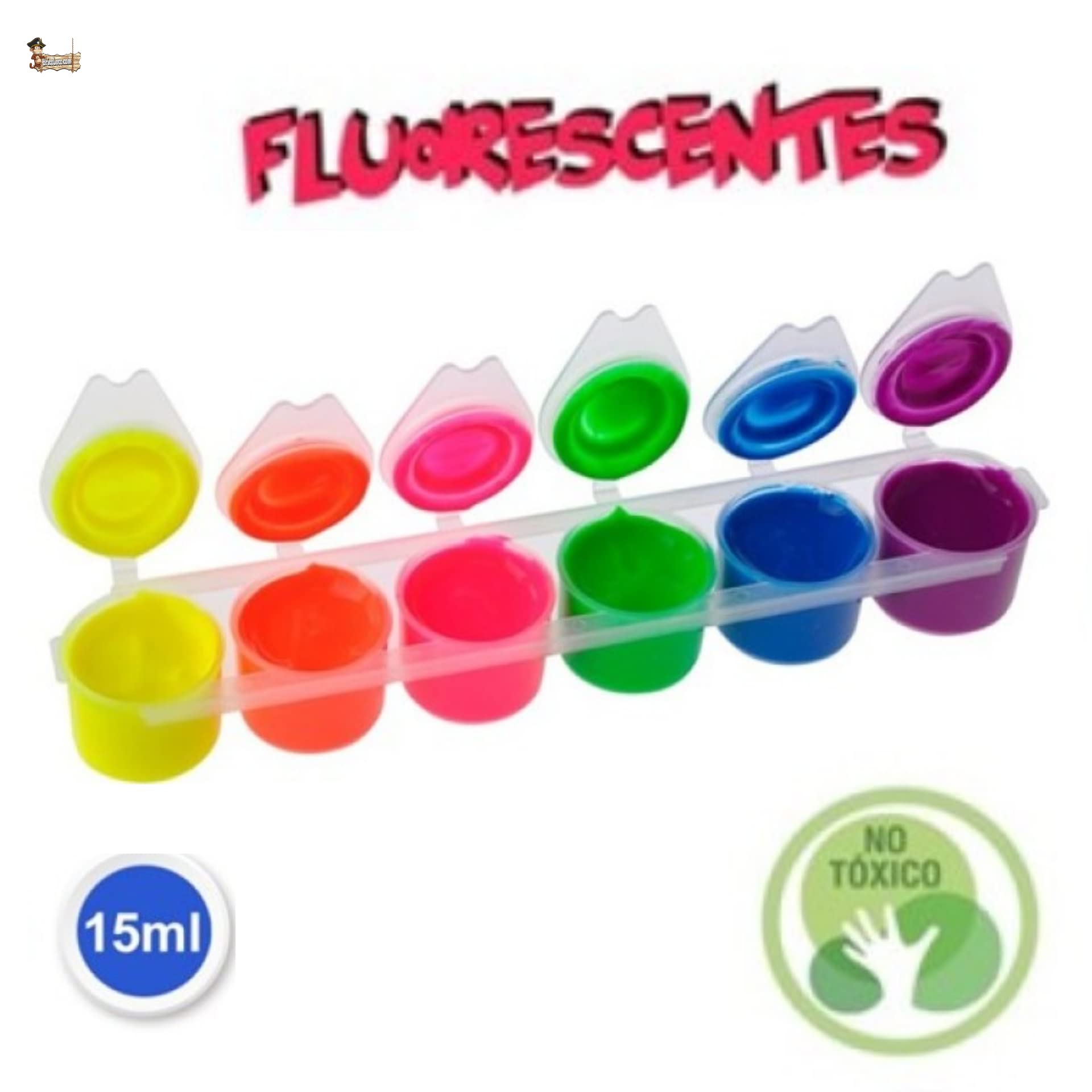 BricoLoco - Kit di 30 tempere di colori primari diversi Materiale di disegno per bambini e adulti