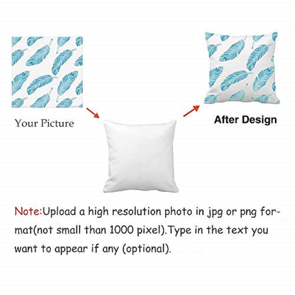 Jics Lamb Decorative Throw Pillow Case for Couch,Sofa or Bed Set,Custom Design Photo or Text Throw Pillow Covers for Personalized Gifts 16