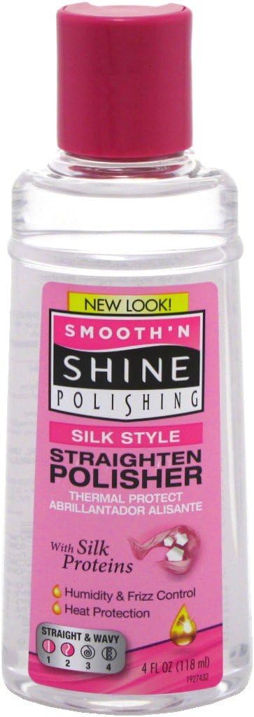 Smooth 'n Shine Silk 'n Sleek Heat Protect Straighten Polisher, 4-Ounce (Pack of 3)