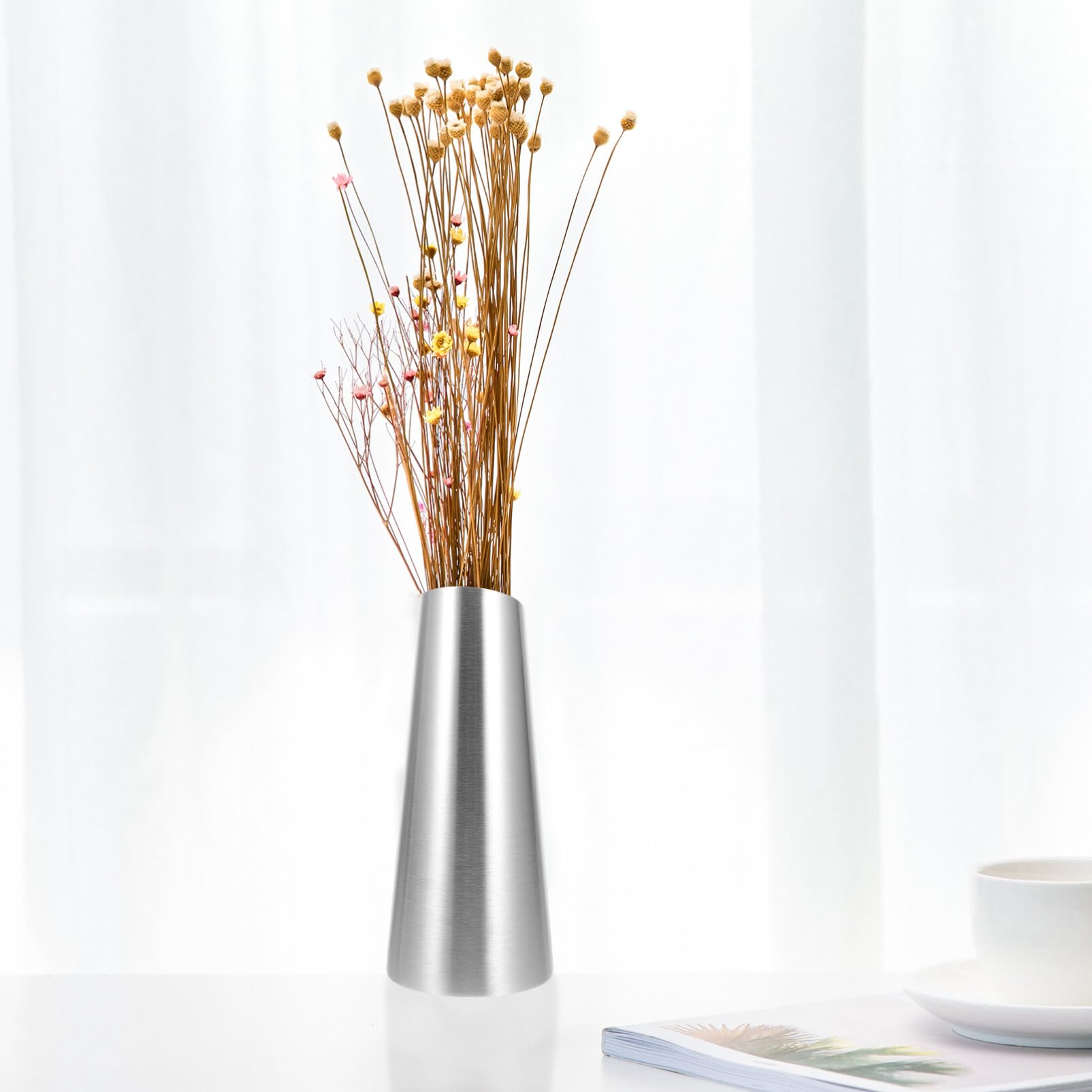 Vaso Per Piante Creativo UPKOCH In Miniatura | Forma Innovativa In Resina Argento | Decorazione Fai Da Te Per Interni Ed Esterni - 4