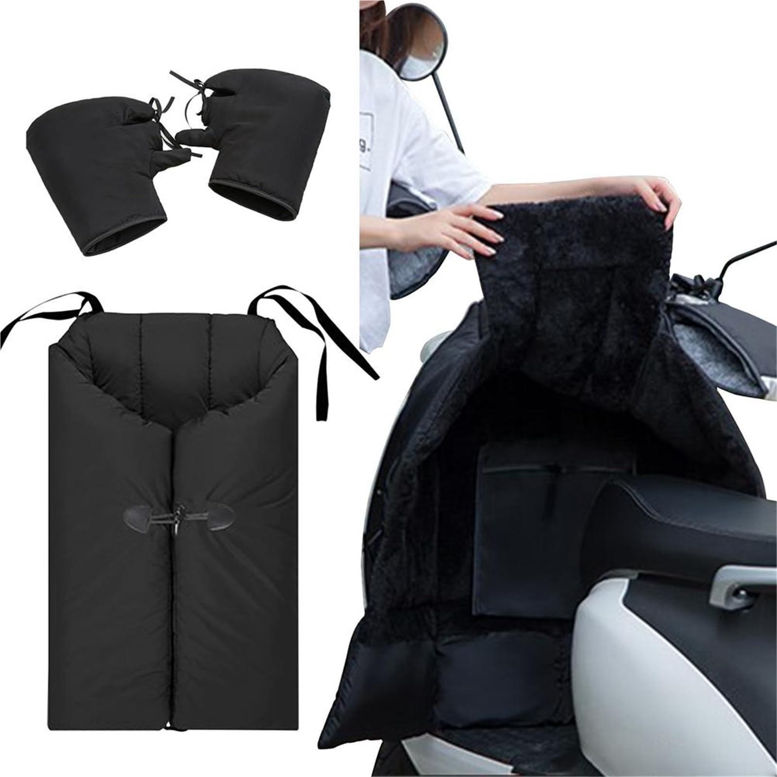 Tablier Scooter, Couvre Jambe Scooter Couverture De Tablier Coupe-Vent for Moto, Genou, Taille, Jambe, Universelle Protection des Genoux Scooter