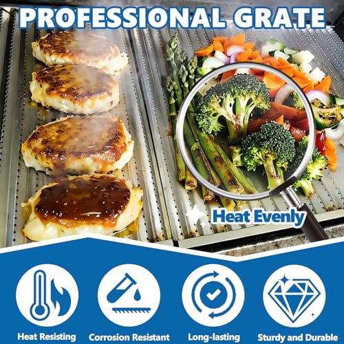 Image of SafBbcue 3 Pack Stainless Steel G533-2200-W1 True Infrared Grill Emitter Plates for Charbroil 463242715 463242716 463276016 466242715 466242815 463257520 17 Inch Replacement Grill Emitter Grates Parts