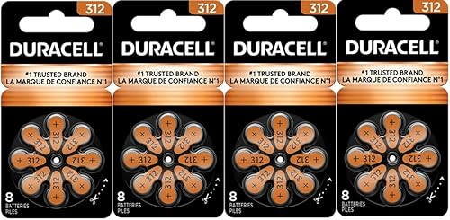 Duracell Baterías de tamaño 312 de audífonos, 32 unidades