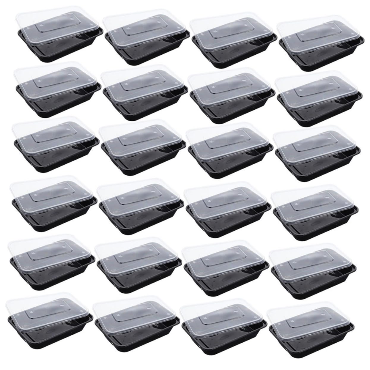 SOLUSTRE 50Pcs Boxes Disposable Food Containers Take out Boxes for Food Storage Capacity for Restaurants Picnics and Meal Prep Convenient