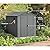 Keter Outdoor Storage Tool Shed for House, Lawn & Garden, 6x8’ Darwin, Graphite