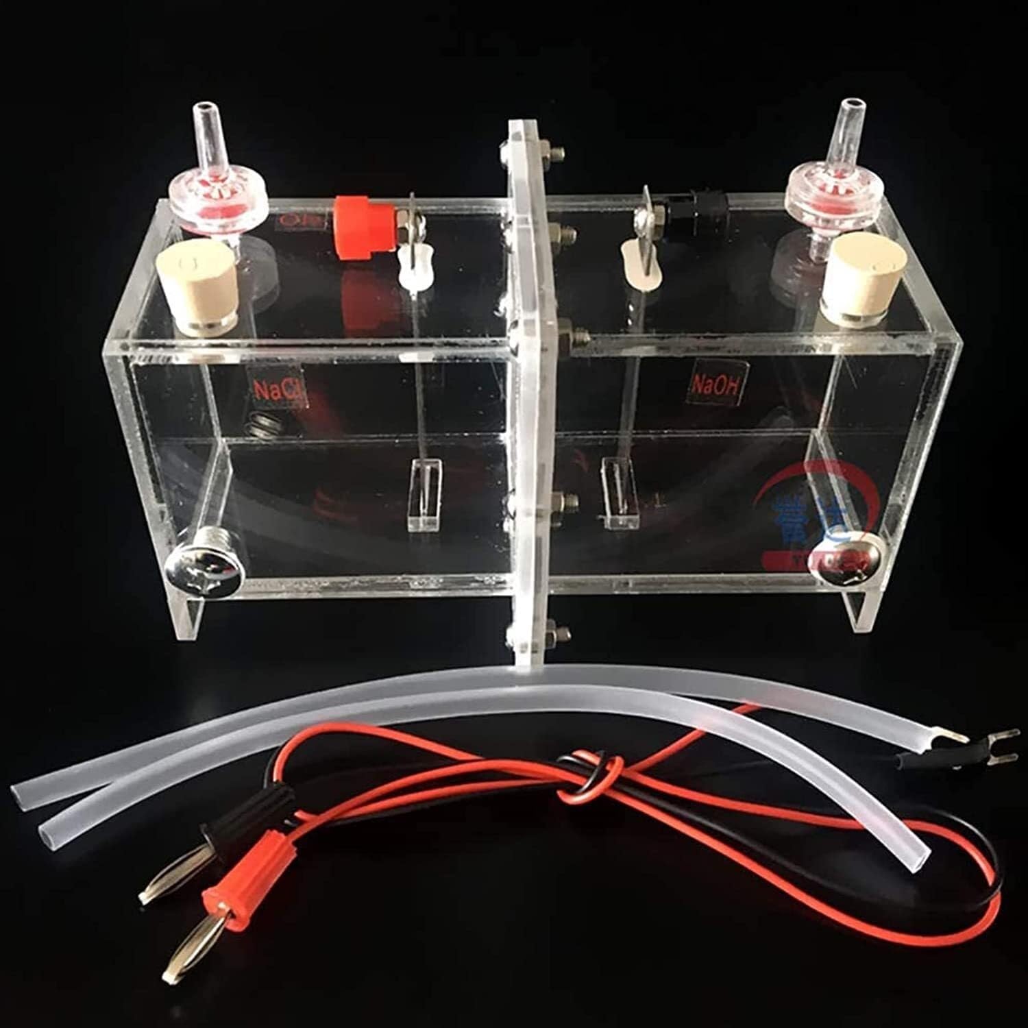 Membrana a scambio ionico dimostratore elettrolitore, senza elettrodo di platino esperimento chimico strumento didattico per l'insegnamento della chimica.