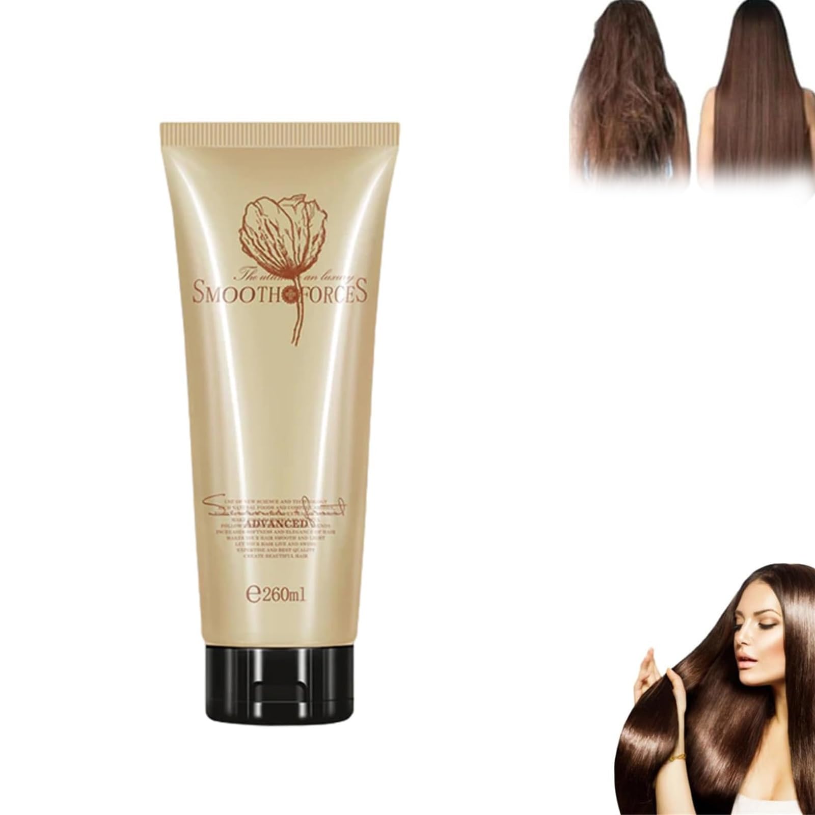 Urcoolest Magical Hair Mask, Deep Conditioning Hair Mask for Hair Ends Urcoolest, Urcoolest Hair Mask Treatment Smooth Forces, Advanced Molecular Hair Root Treatment, 260ml Hair Mask (1 pcs)