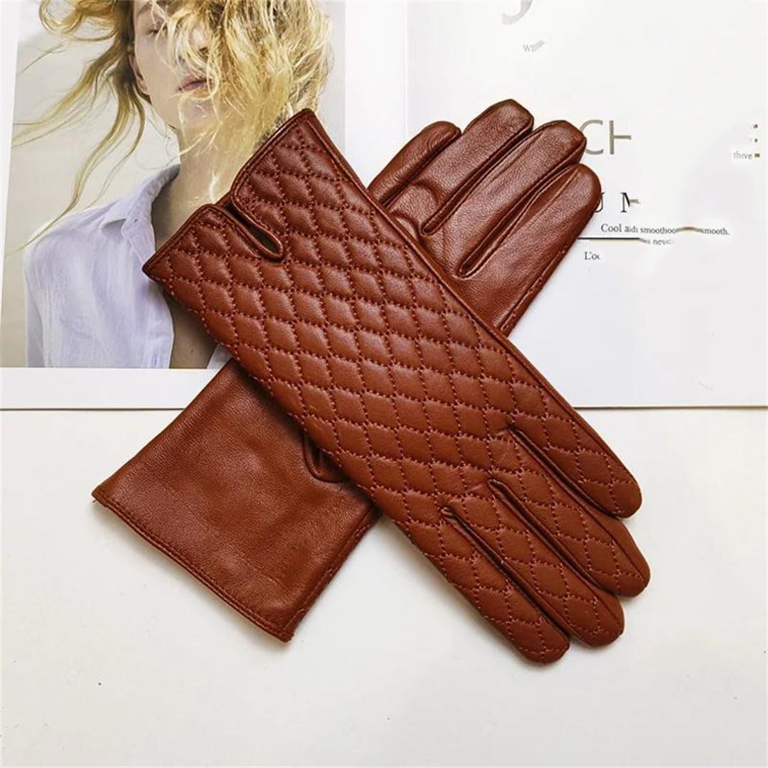 Guanti da donna con isolamento touch screen e fodera per equitazione e guida