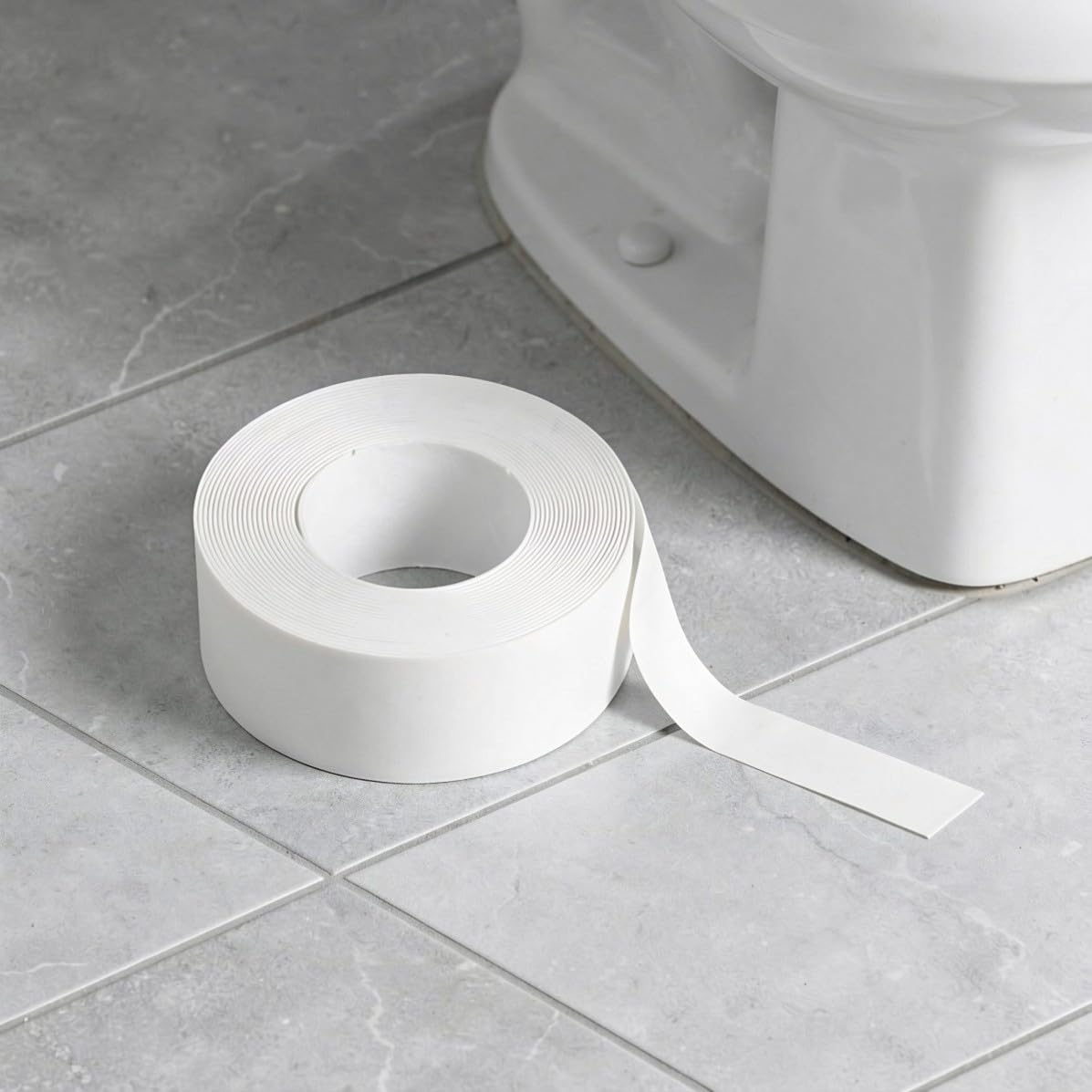 5 Rolls Self Adhesive Bathroom Caulk Strip PVC Edge Sealing Tape