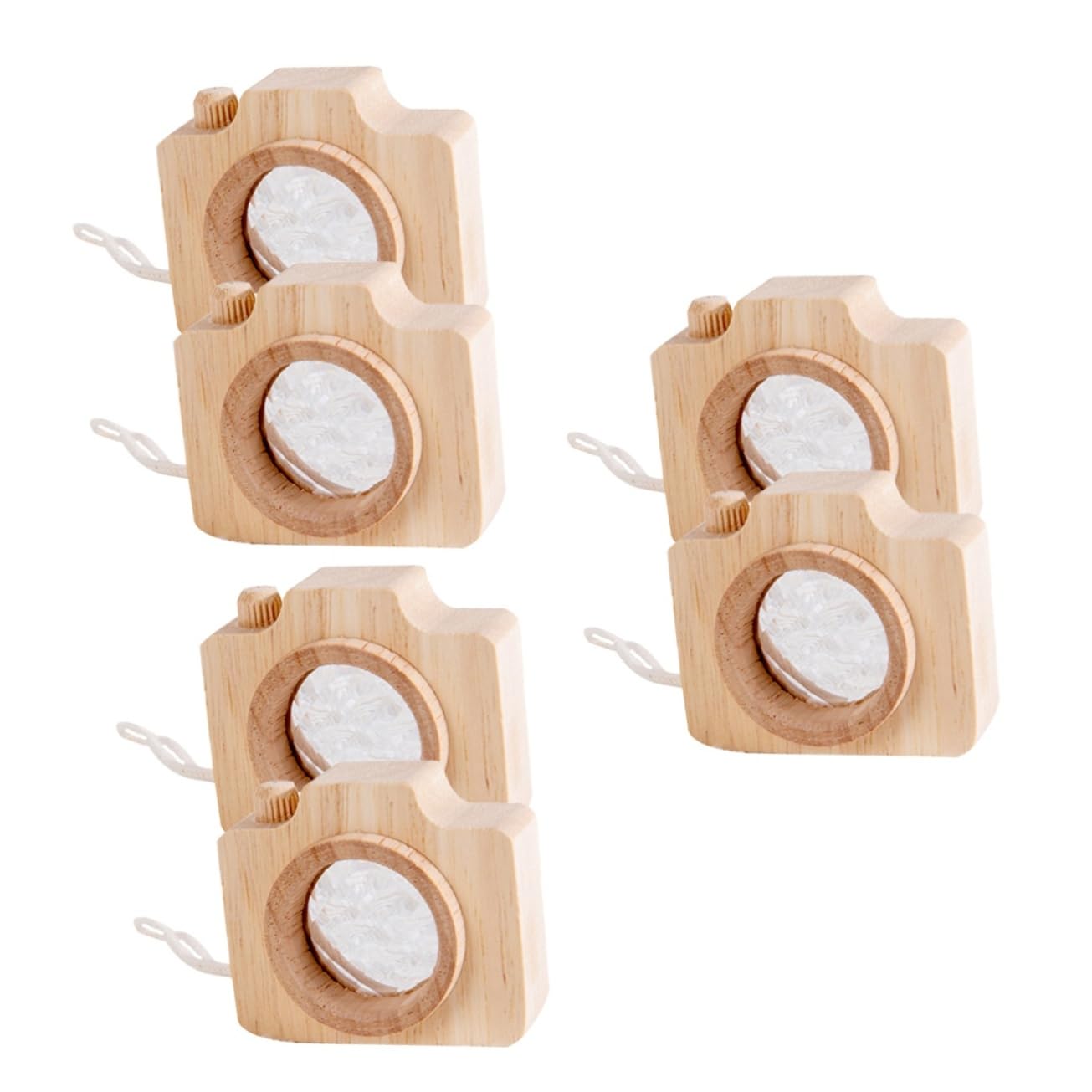 Toddmomy Wooden Camera with Colourful Effects for Parties and Decoration for Creative Play Hours Fantasy Pack of 6