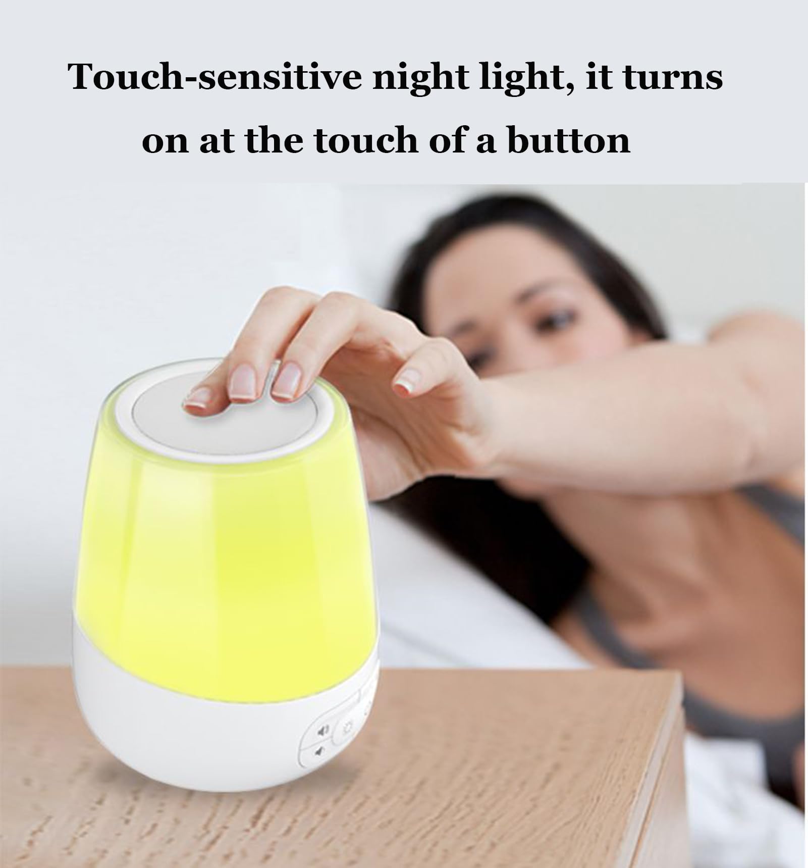 Máquina de Ruido Blanco para Dormir con luz Nocturna para guardería, Ideal para Adultos y niños, Ideal para el hogar, la Oficina y Viajes, con 20 Sonidos relajantes.