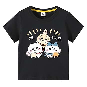 Amazon | [HJQHYLDZ] 半袖Tシャツ Shirt 丸首 ちいかわ ハチワレ