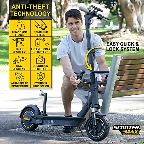 image for ScooterMax Heavy-Duty U Lock for Bicycles, Electric Scooters, and Moto