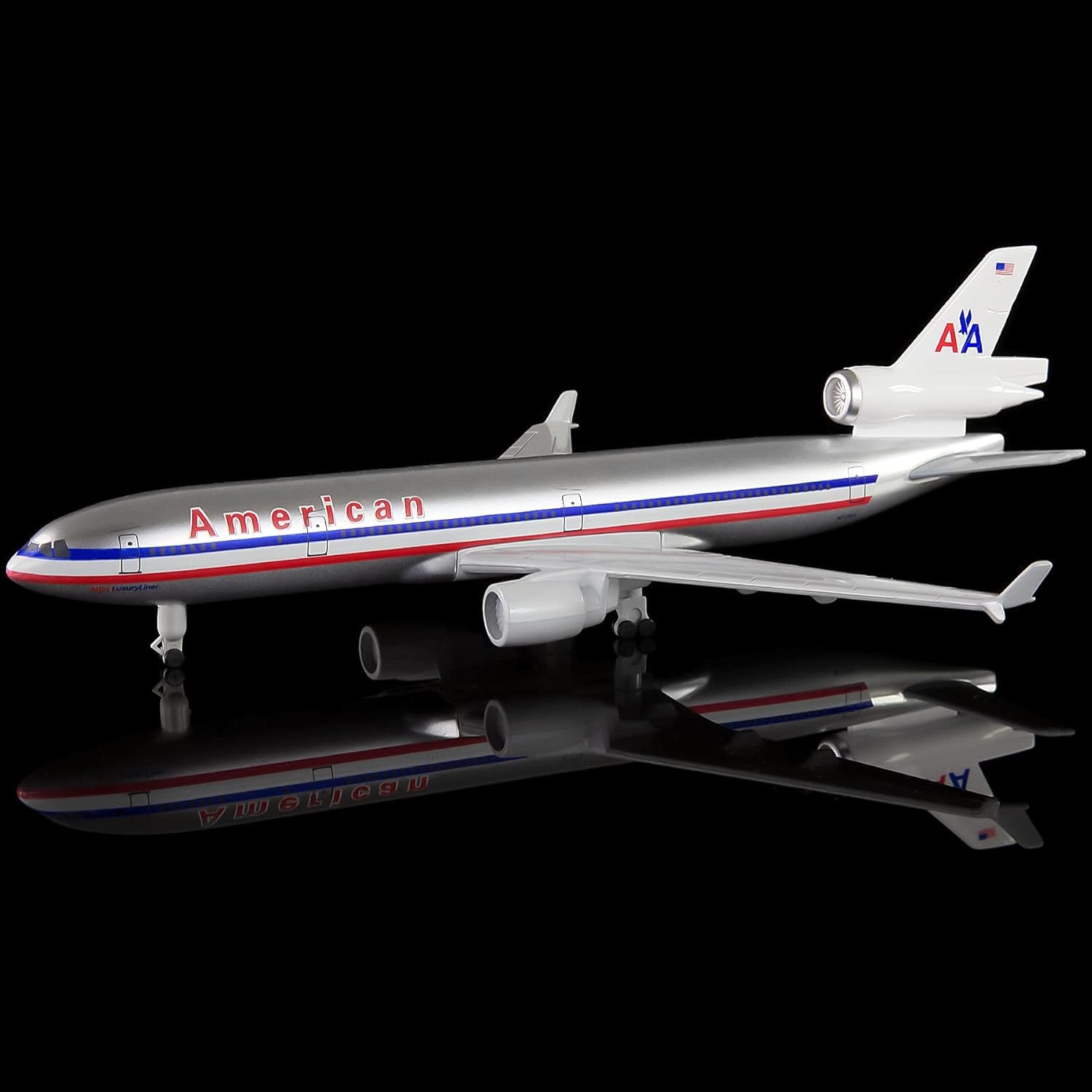 HANGOU 1/300 MD-American Model Alloy Model for Collection and Display, White, 5 inches - Image 3