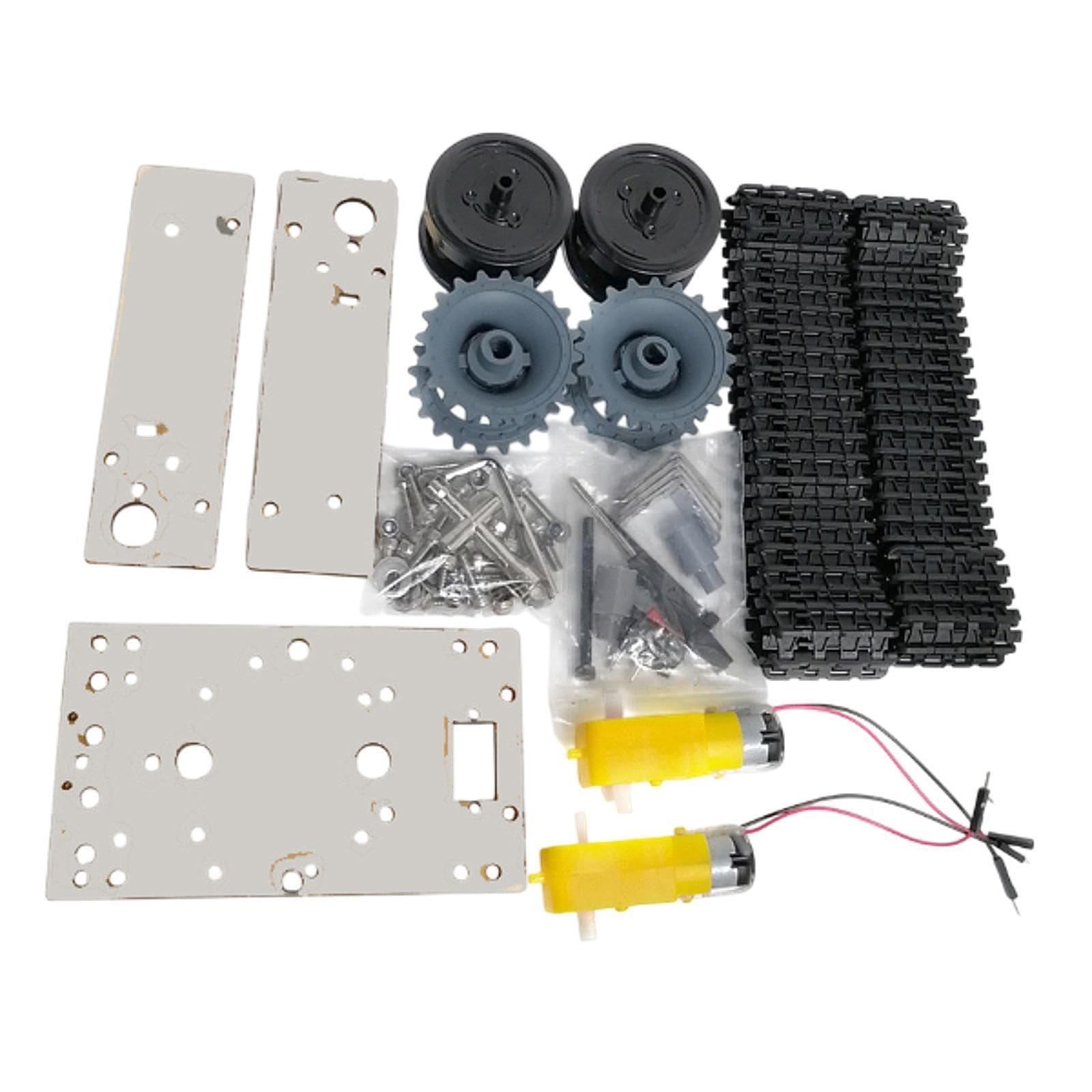 Colcolo Chasis de Tanque Seguimiento de Habilidades de Pensamiento Creativo Kit de chasis de automóvil Robot Inteligente aleación de Aluminio para Adultos