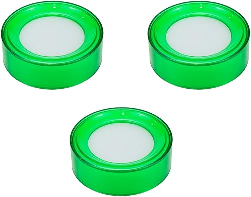 Dahszhi Sobremesa Esponja Dedo Humedecedor Húmedo 2.7" Dia Verde - 3pcs