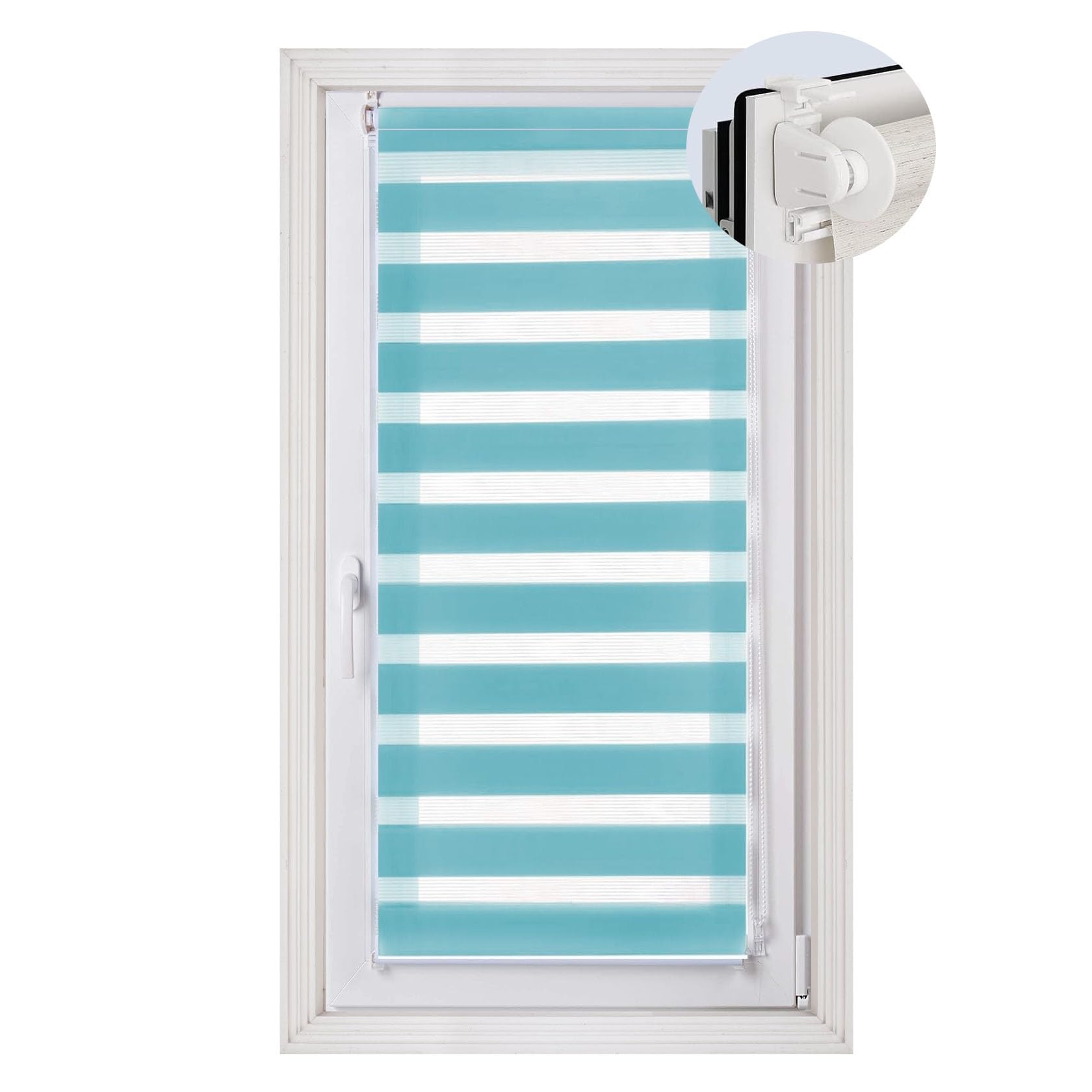 Window Blind 120 x 50 cm Thermal Insulated,UV Protection, Window Blinds Window Shades in a Variety of Sizes Ideal for Any Window, Sky Blue — image 1