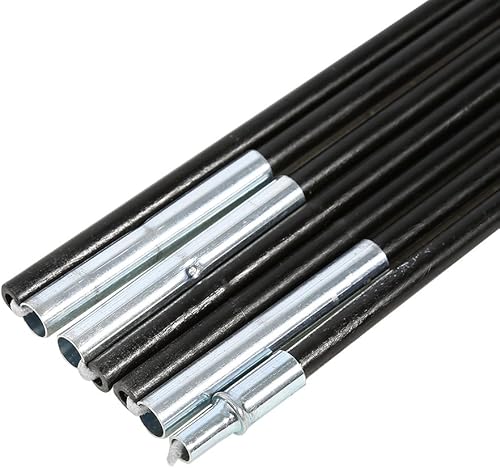 Postes de repuesto para tienda de campaña, 2 juegos de 7 secciones para acampar al aire libre, kit de marcos de soporte para tienda de campaña de