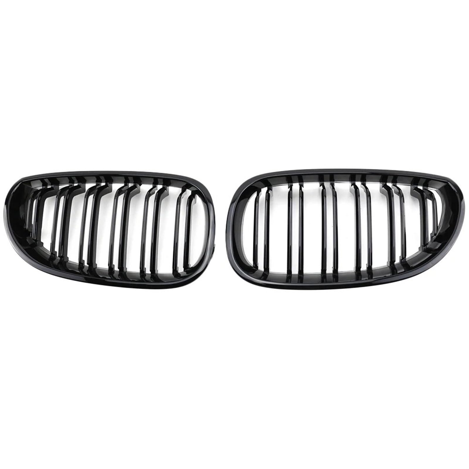 Parrilla de riñón doble negra brillante de alta resistencia para Serie 5 E60 y M5 7