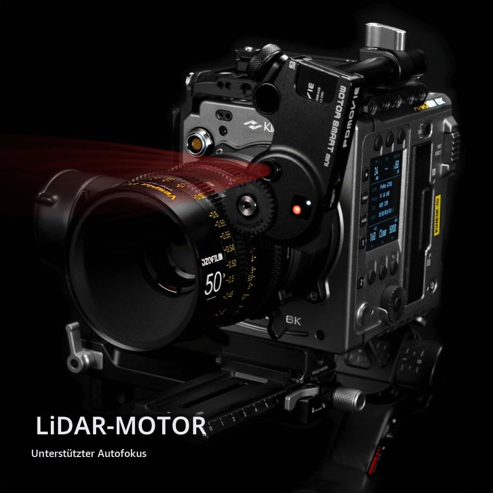 PDMOVIE Live AIR 3 Smart PD-BTMP-S LiDAR Autofokus Motor für manuelle Objektive mit Fokusbegrenzung oder DSLR-Objektive ohne Fokus mit Tiefenschärfen-Skala