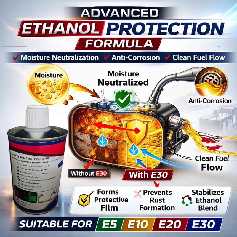 Image of Petrol Additive E30 Ethanol Protection | High Performance Fuel Additive for Petrol Engines | Helps Protect Fuel System from Ethanol Effects | Automotive Maintenance Product 250ml