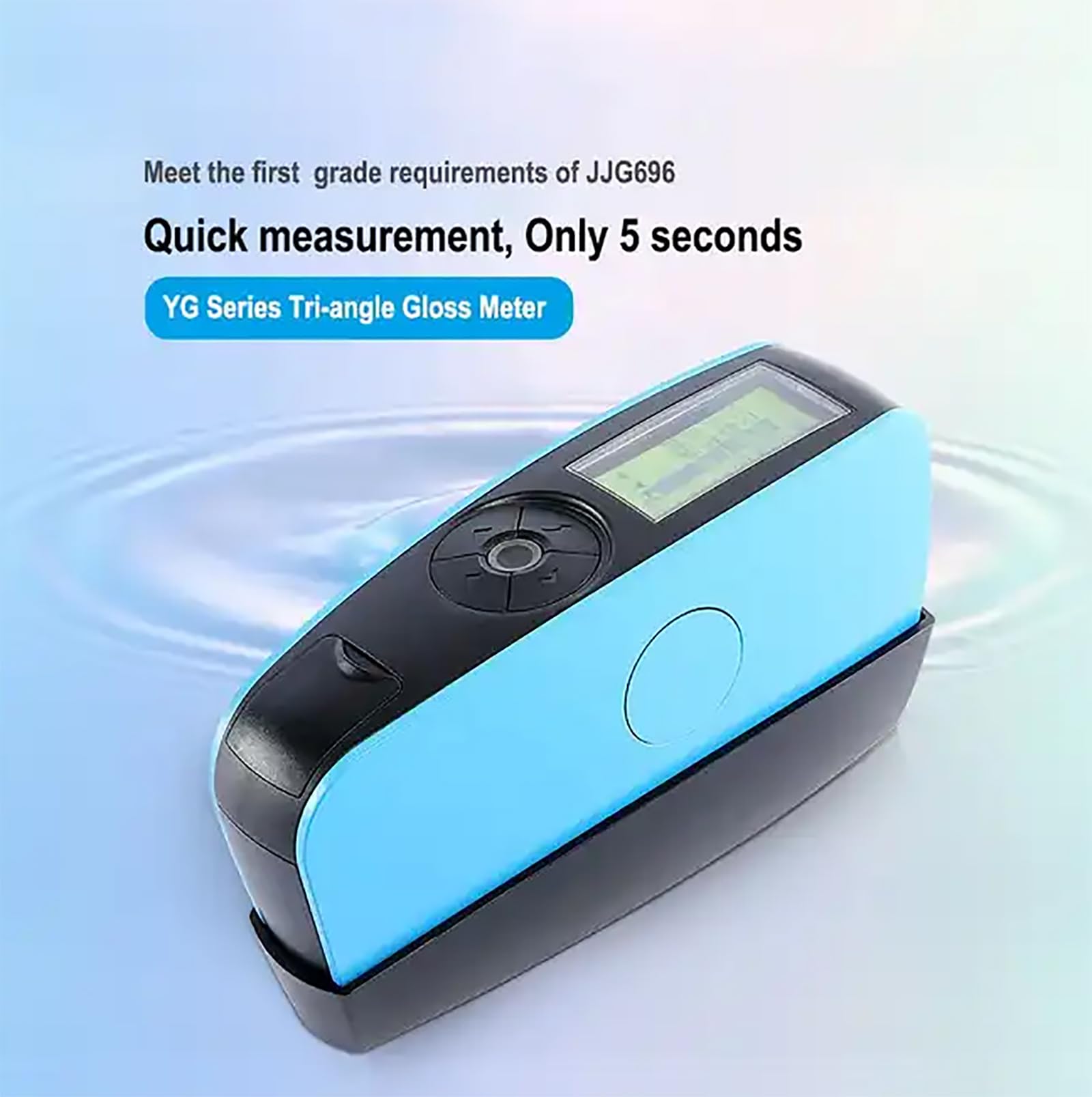 Medidor de brillo digital, medidor de brillo de precisión portátil, ángulo de medición de 60°, gran capacidad de almacenamiento para pintura automotriz, mármol, suelos y plásticos