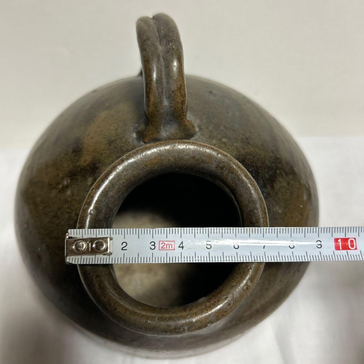 陶器　尿瓶 Amazon.co.jp: 陶器尿瓶古民具古民芸時代物花入オブジェレトロ