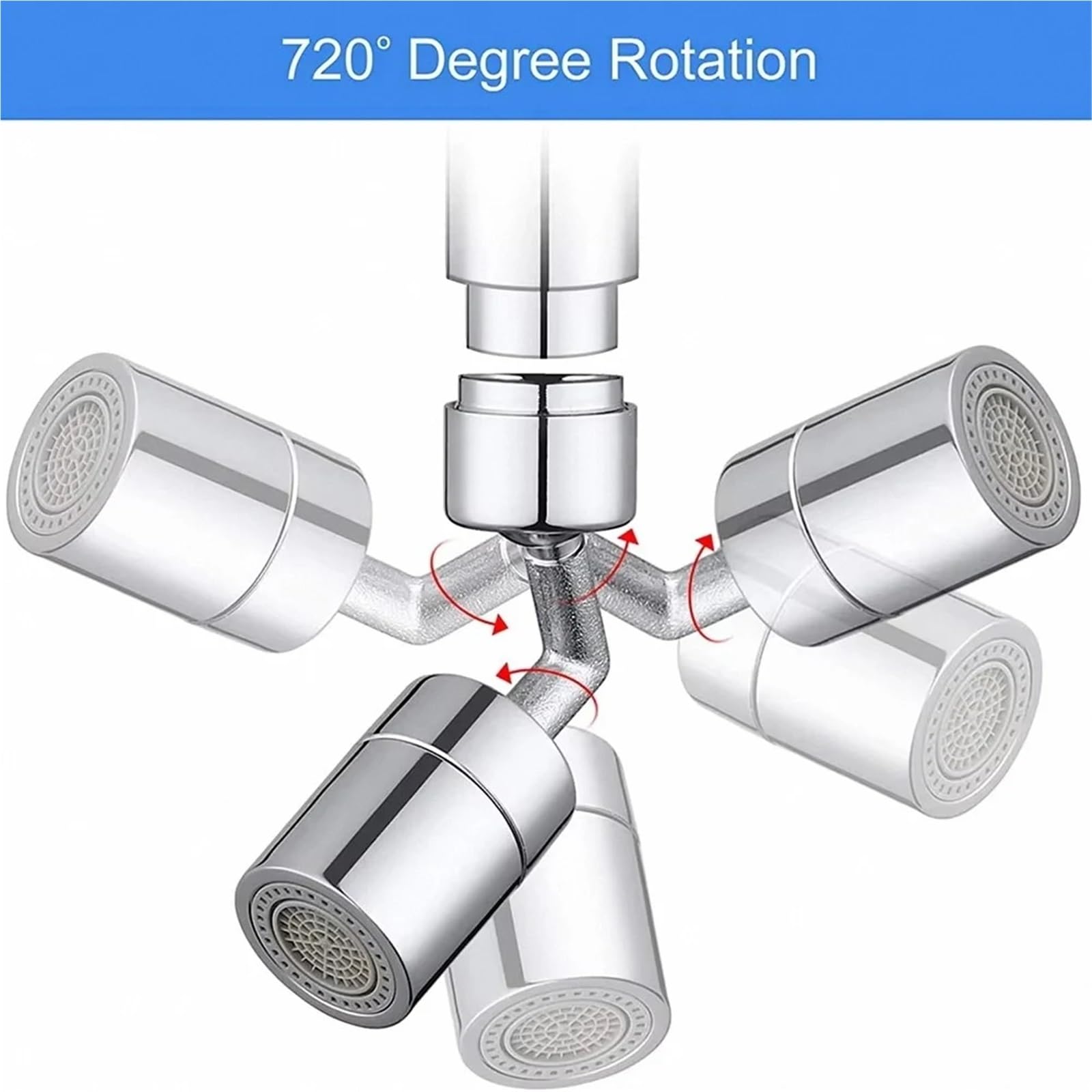 720 Gradi Universale Rubinetto Lavabo Estensione Adattatore Aeratore Splash Proof Rotante Risparmio Acqua Plastica ABS