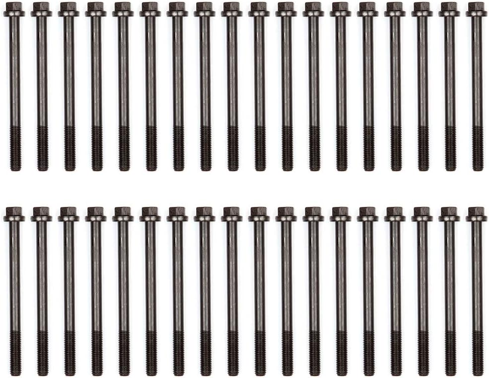 ECCPP ES7216 Engine Head Bolt Set Kit for 1995-2003 1996 1997 1998 1999 2000 2001 2002 for Ford E Series Power Stroke Diesel 7.3L V16 OHV