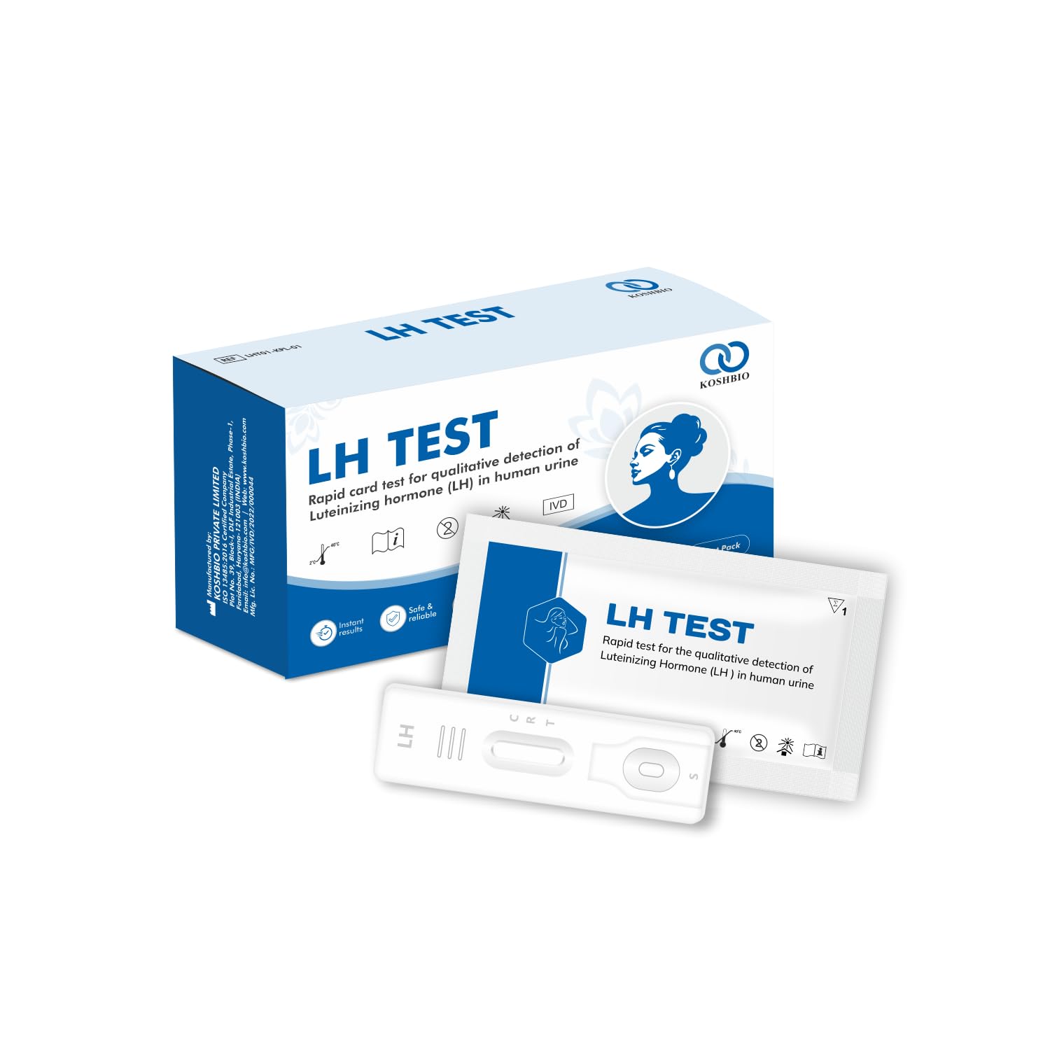 Koshbio LH Ovulation Test Kit for Women | Pregnancy Planning & Ovulation Test | Rapid & Accurate Results in 5 Mins | Single Step Ovulation Kit Pack for Home | Pack of 5-image-37